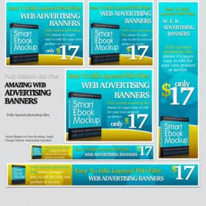 24 effective web advertising banners - blue